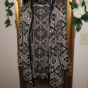 hooded cardigan